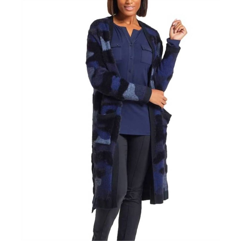 Anatomie 3D Zendaya Cardigan Black/Blue Camo